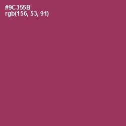 #9C355B - Camelot Color Image