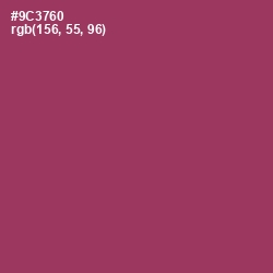 #9C3760 - Vin Rouge Color Image