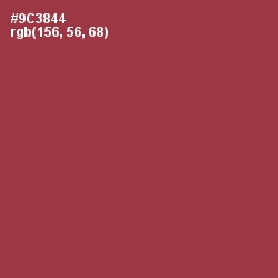 #9C3844 - Solid Pink Color Image