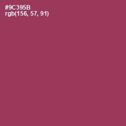 #9C395B - Camelot Color Image