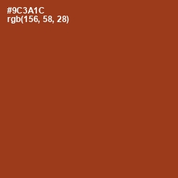 #9C3A1C - Cognac Color Image