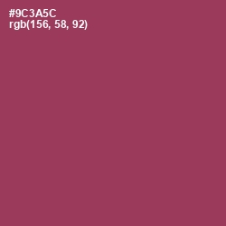 #9C3A5C - Camelot Color Image