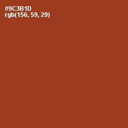 #9C3B1D - Cognac Color Image