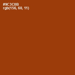 #9C3C0B - Cognac Color Image