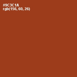 #9C3C1A - Cognac Color Image