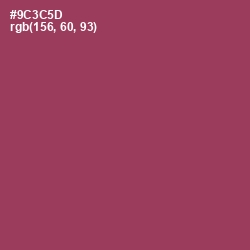 #9C3C5D - Camelot Color Image