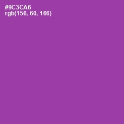 #9C3CA6 - Vivid Violet Color Image