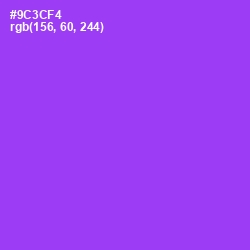 #9C3CF4 - Electric Violet Color Image