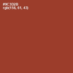 #9C3D2B - Prairie Sand Color Image