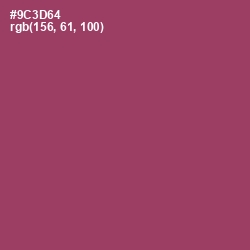 #9C3D64 - Vin Rouge Color Image