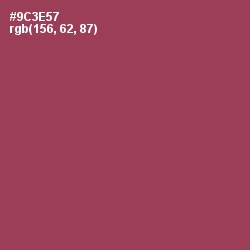 #9C3E57 - Camelot Color Image