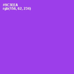 #9C3EEA - Electric Violet Color Image