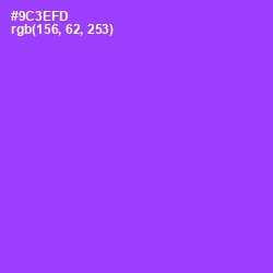 #9C3EFD - Electric Violet Color Image