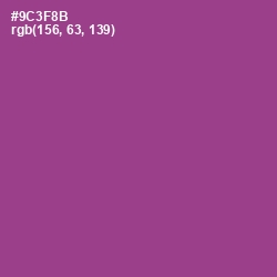 #9C3F8B - Vivid Violet Color Image