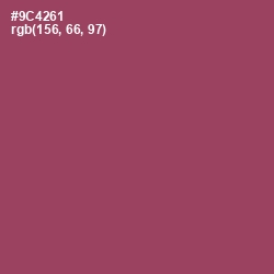 #9C4261 - Cannon Pink Color Image