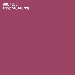 #9C4263 - Cannon Pink Color Image