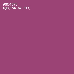 #9C4375 - Cannon Pink Color Image