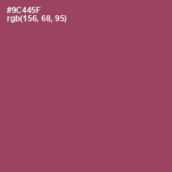 #9C445F - Copper Rust Color Image