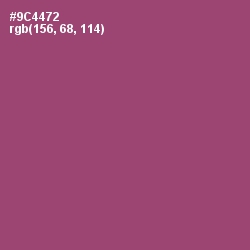 #9C4472 - Cannon Pink Color Image