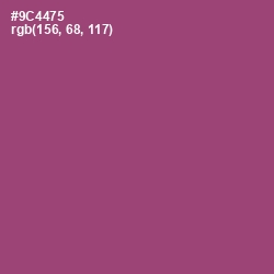 #9C4475 - Cannon Pink Color Image