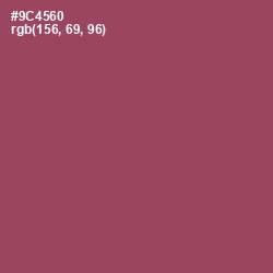 #9C4560 - Cannon Pink Color Image