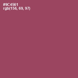 #9C4561 - Cannon Pink Color Image