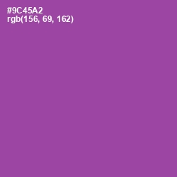 #9C45A2 - Trendy Pink Color Image