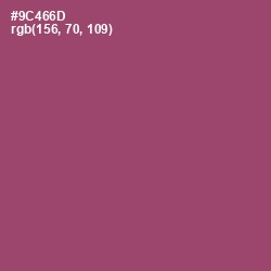 #9C466D - Cannon Pink Color Image