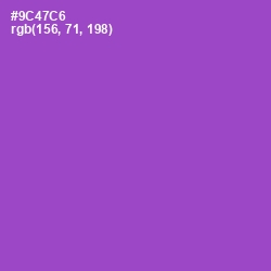 #9C47C6 - Amethyst Color Image