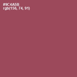 #9C4A5B - Copper Rust Color Image