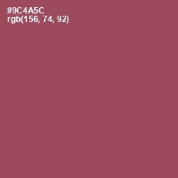 #9C4A5C - Copper Rust Color Image