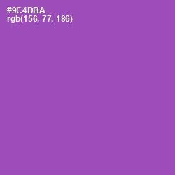 #9C4DBA - Wisteria Color Image