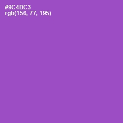 #9C4DC3 - Amethyst Color Image