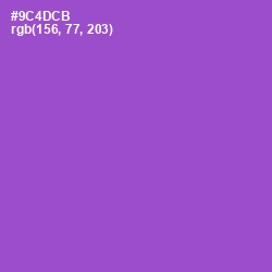 #9C4DCB - Amethyst Color Image