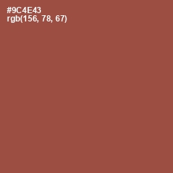 #9C4E43 - Copper Rust Color Image