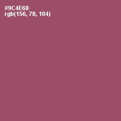 #9C4E68 - Cannon Pink Color Image