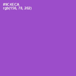 #9C4ECA - Amethyst Color Image