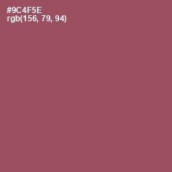 #9C4F5E - Copper Rust Color Image