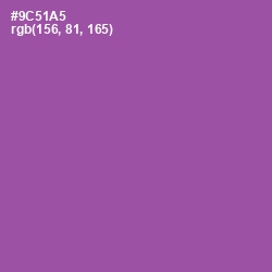 #9C51A5 - Trendy Pink Color Image