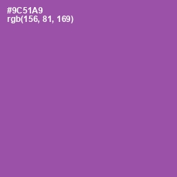 #9C51A9 - Trendy Pink Color Image