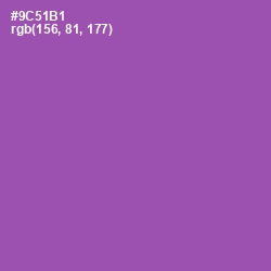 #9C51B1 - Wisteria Color Image