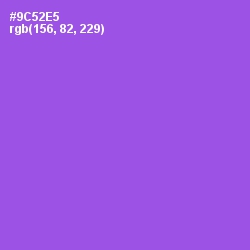 #9C52E5 - Amethyst Color Image