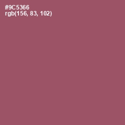 #9C5366 - Cannon Pink Color Image