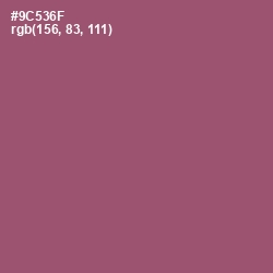 #9C536F - Cannon Pink Color Image