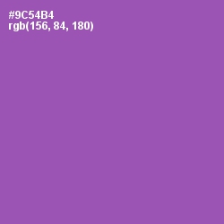 #9C54B4 - Wisteria Color Image