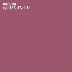 #9C576F - Cannon Pink Color Image