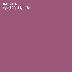 #9C5876 - Cannon Pink Color Image