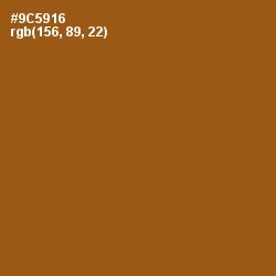 #9C5916 - Hawaiian Tan Color Image