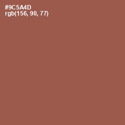 #9C5A4D - Sepia Skin Color Image