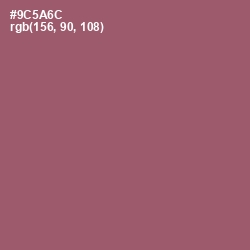 #9C5A6C - Cannon Pink Color Image